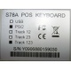 POS-клавиатура HENG YU S78A PS/2 белая (без кабеля!) - Новочеркасск